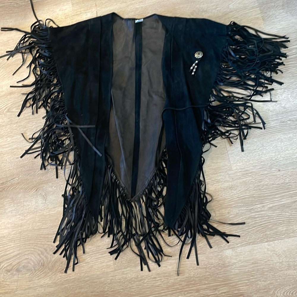 Black suedes shawl